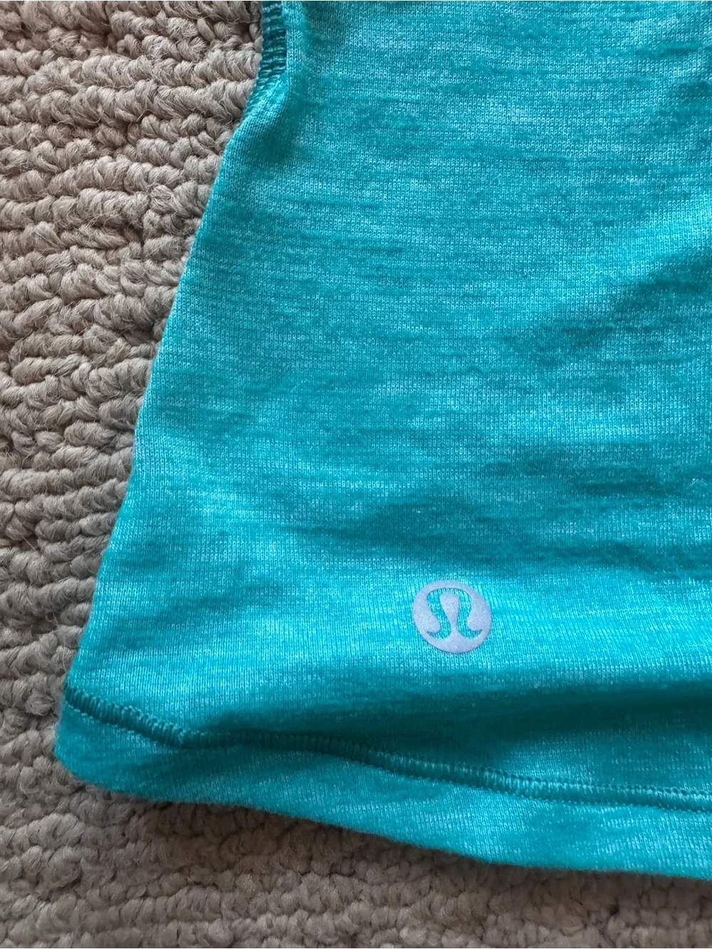 Lululemon Glide and Stride Tank Size 10 Heathered Black 2 in 1